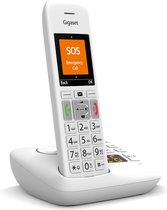 Gigaset E390A cordless phone with answering machine int. - white