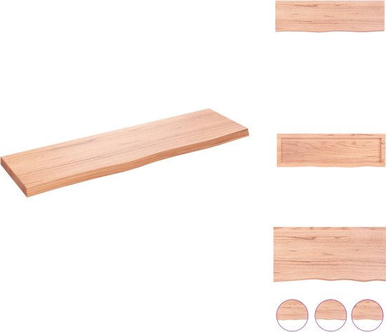 vidaXL Wandplank met plank Zwart Eiken 30 x 25 x 30 cm Bewerkt hout