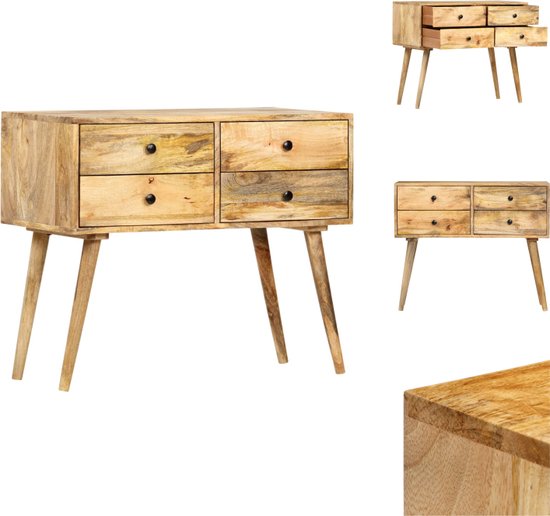 Bank Kast Bruin 100 x 35 x 50 cm Massief mangohout kopen