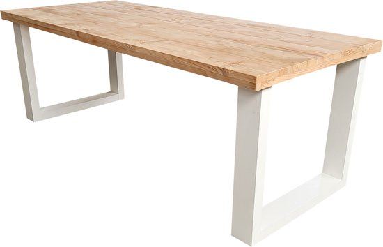 Wood4you - Table à manger en bois de Douglas New England - 210/90 cm