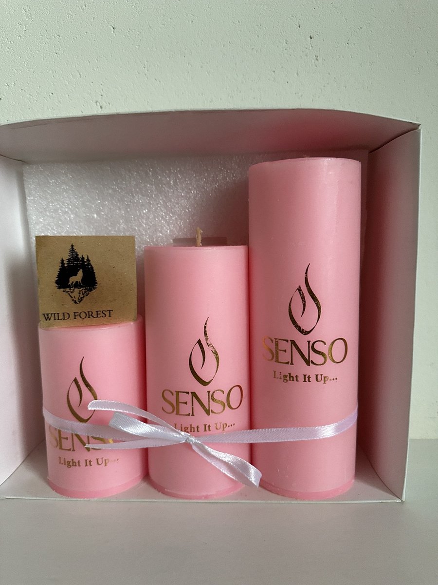 Senso Roze geurkaarsen