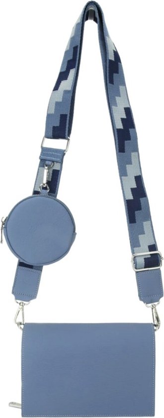Sac bandoulière femme bleu clair - Klein sac - Sac téléphone - Sac bandoulière sac ceinture