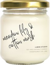 Meadow Lily & Cotton Musk candle | Geurkaars | Soja Kaars | Lumini Studio