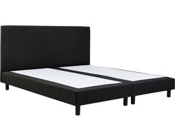 Boxspring Luxe  2-persoons 140x200 cm zwart stof