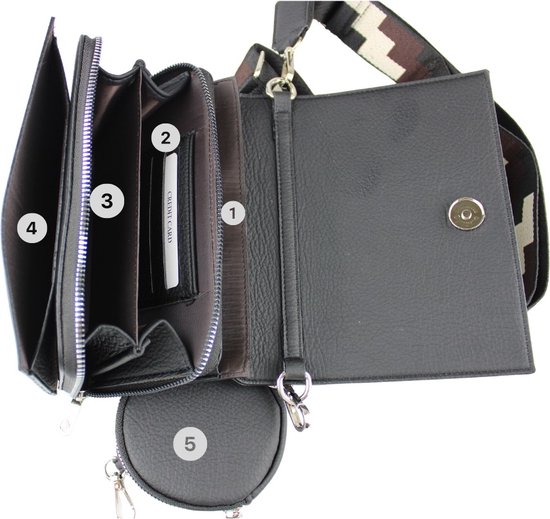 Sac Bandoulière Femme Fuchsia - Tassen Trendy Femme - Sac Bandoulière Ceinture