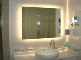 Miroir chauffant infrarouge Yandiya Avec éclairage LED 500 W - (60×100 cm)