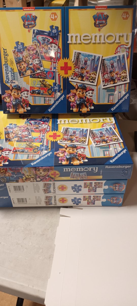 Ravensburger paw patrol memory en puzzel