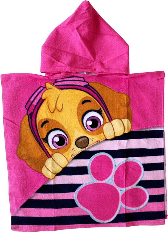 Disney Badcape / Badponcho Paw Patrol roze Roze Kids & Kind Unisex - Maat: One-Size