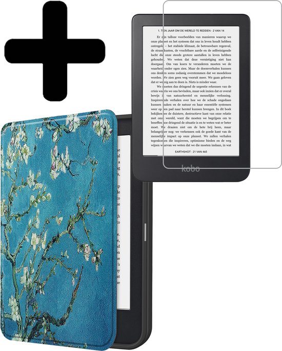 Kobo Clara 2E Case Housse Etui Bookcase - Kobo Clara 2E Case Housse Etui -  Blossom