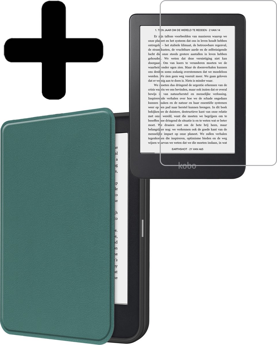 Étui adapté pour Kobo Nia Cover Bookcase Cover Sleep Cover avec protecteur  d'écran 