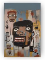 Basquiat man - Basquiat - Mensen - Street art - Decoratie muur binnen - Poster man - Schilderijen abstract - 40 x 60 cm