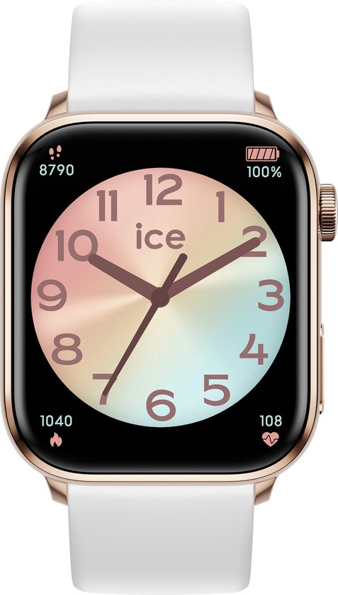 Ice Watch Ice Smart 2.0 - Rose Gold 022537 Horloge - Siliconen - Wit - Ø 40 mm