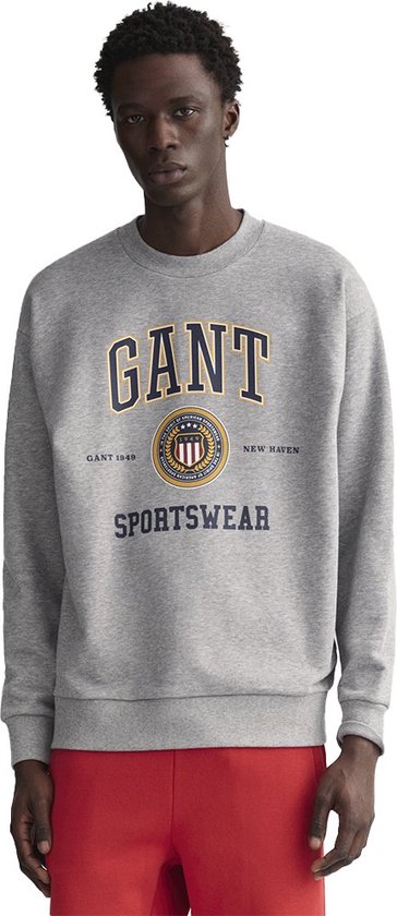 Gant D1 Crest Shield Sweatshirt Grijs XL Man