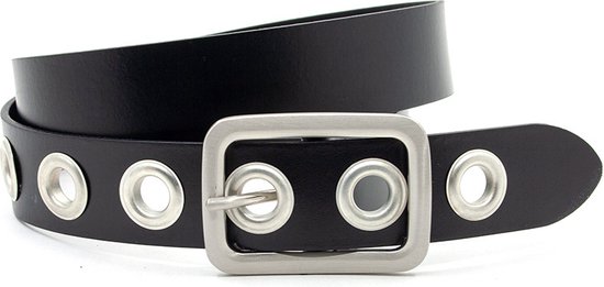 Zwarte Leren Riem – 3 cm Breed – Dames en Heren
