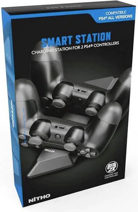 Raptor Gaming - Chargeur double noir pour manettes PS4 DualSense