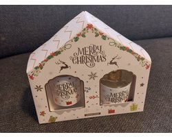 Kerst Geurstokjes Cadeauset - Cinnamon Orange - Set van 2 | Geurdiffuser en Geurkaars - Aroma di Rogito