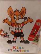 PSV Kids Pleisters in Bewaarblik en Kids Douchegel