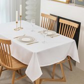 Tafelkleed – tablecloth – luxe tafelkleed – eetkamer - 130x220cm,Wit