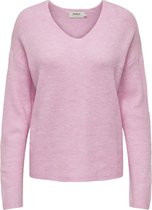 Only Trui Onlcamilla V-neck L/s Pullover Knt 15204588 Pink Lady Dames Maat - M