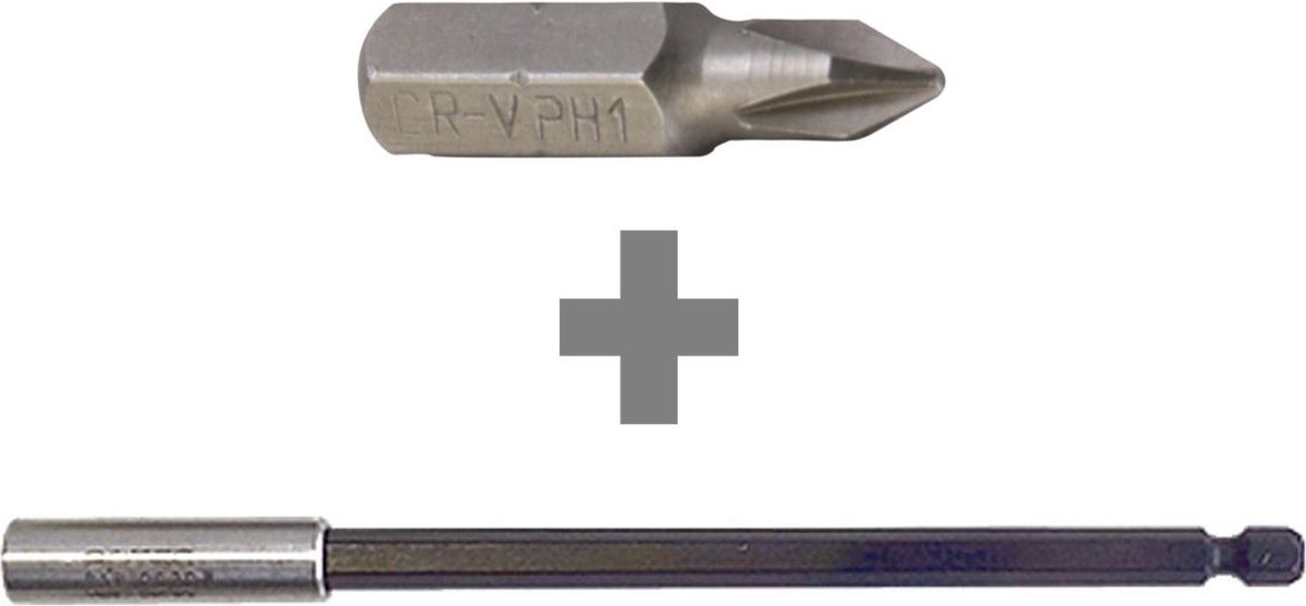 lange bithouder - magnetisch - 150 MM - sterke magneet -