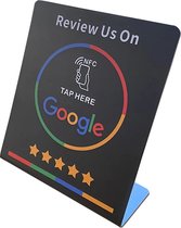 Google Review Display - NFC Reviews - Reviews verzamelen - Zwart