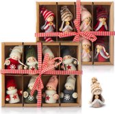 16 x pendentifs de sapin de Noël haut de gamme ange, décoration de sapin de Noël, figurines de fées comme cintre cadeau, parchemin décoratif suédo-scandinave, ange, fées, figurines de sapin de Noël