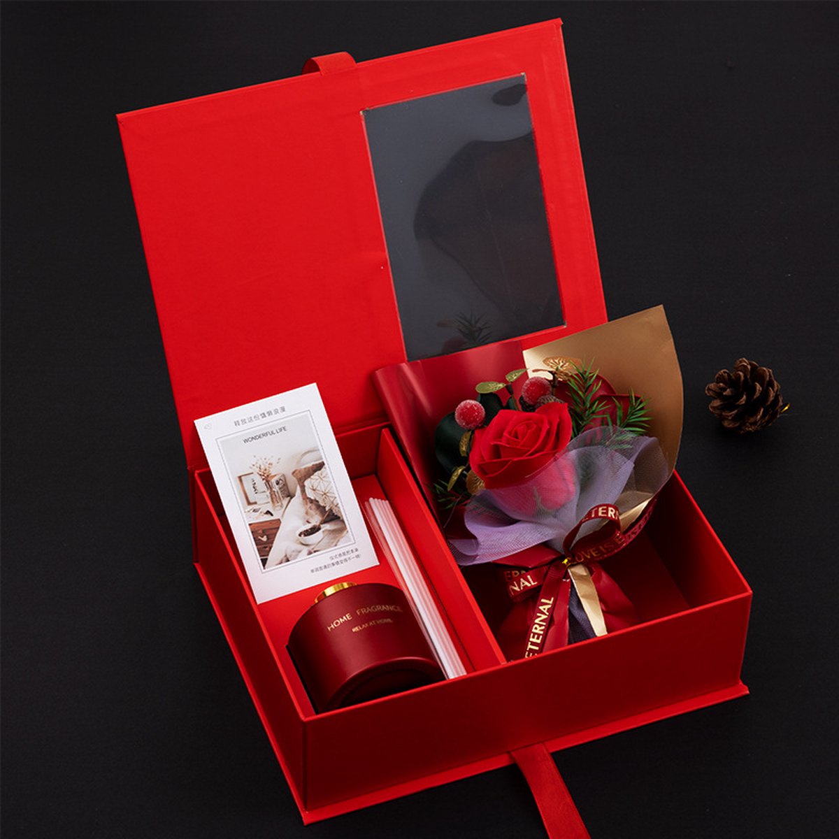 Valentijnsdagcadeau/kerstcadeau/praktische aromatherapie geschenkdoosset/souvenircadeau Rood