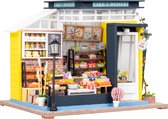 Crafts&Co Miniatuur Bouwpakket Volwassenen - Hout - DIY Poppenhuis - Bakkerij