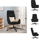 vidaXL Relaxstoel - Comfort - Kunstleer - 70x77x98 cm - Zwart - Fauteuil