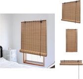 vidaXL Bamboe Rolgordijn - 150 x 160 cm - Privacy en lichtfilter - Neutrale kleur - Rolgordijn