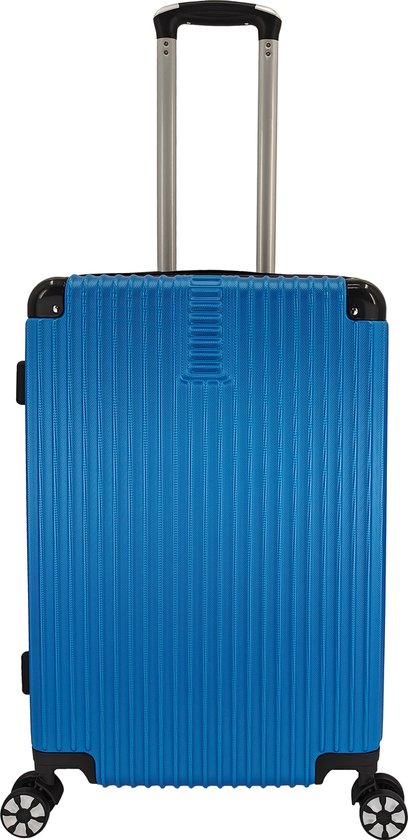 Foto: Sb travelbags bagage koffer 65cm 4 dubbele wielen trolley blauw