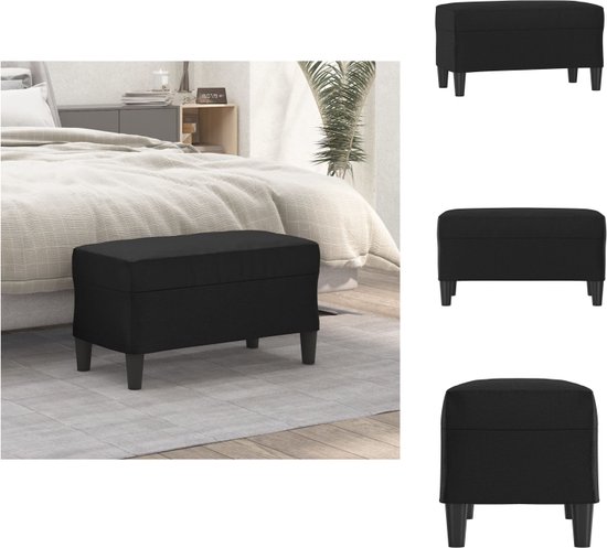 vidaXL Banc 70x35x41 cm Simili cuir Noir - Banc - Bancs - Siège - Banc
