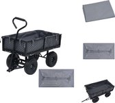 vidaXL Wagon Liner - Donkergrijs - 81 x 41 x 21 cm - Weerbestendig - Polyester - Kruiwagenwiel