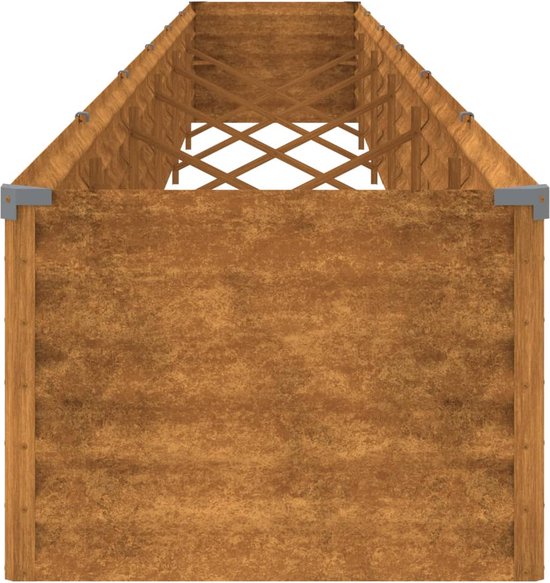 Tuin Privacy Screen Fretwerk Roestig 50 x 140 cm Cortenstaal