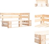 vidaXL | Pallet tuinhoekbank - 110 x 65 x 55 cm - geïmpregneerd grenenhout - Tuinbank
