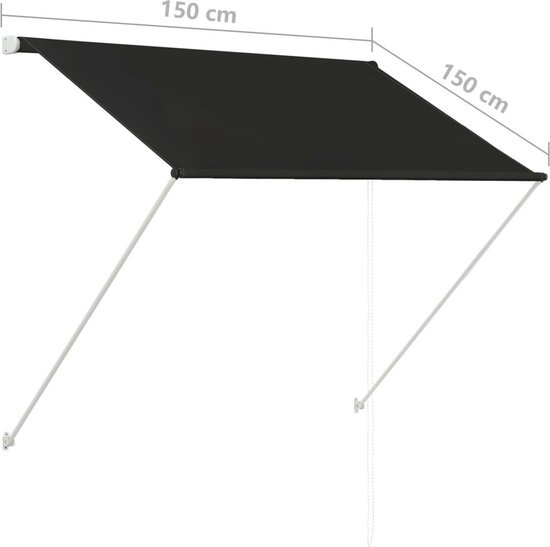 Luifel voor voordeur, 84 × 120 cm, regenschuur, met heldere luifels en