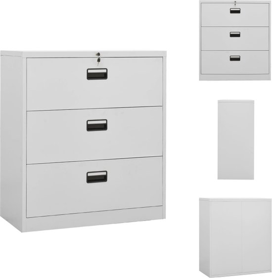 vidaXL Ladeblok verrijdbaar 39x45x60 cm staal zwart, ladenblok, verrijdbaar ladeblok, verrijdbare ladekast, ladenblokken, verrijdbare ladeblokken