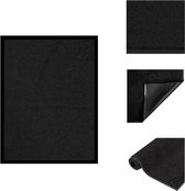 vidaXL Deurmat - 40 x 60 cm - zwart - 100% PP gedraaide heatset - vinyl - Deurmat