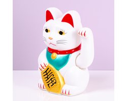 Wuivende Kat Lucky Cat Wit