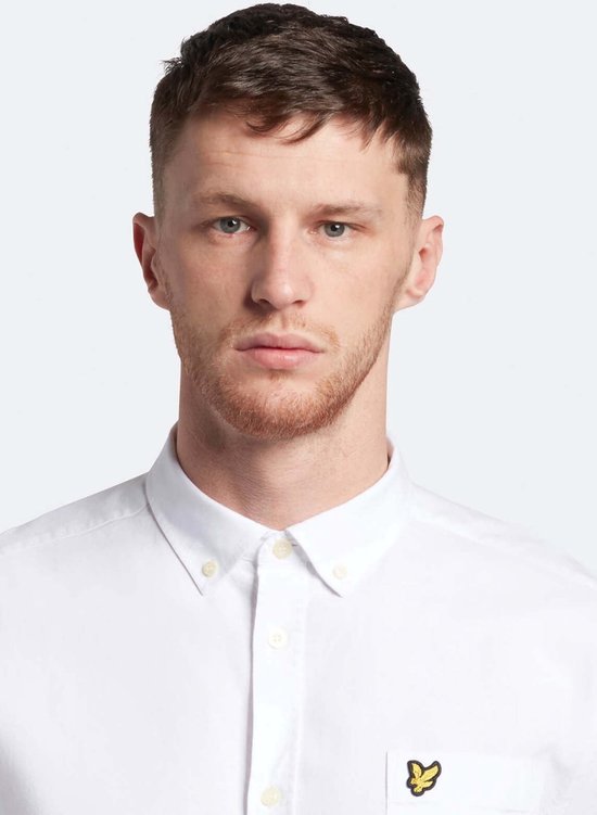 Lyle and Scott - Chemise Wit - Taille L - Coupe regular