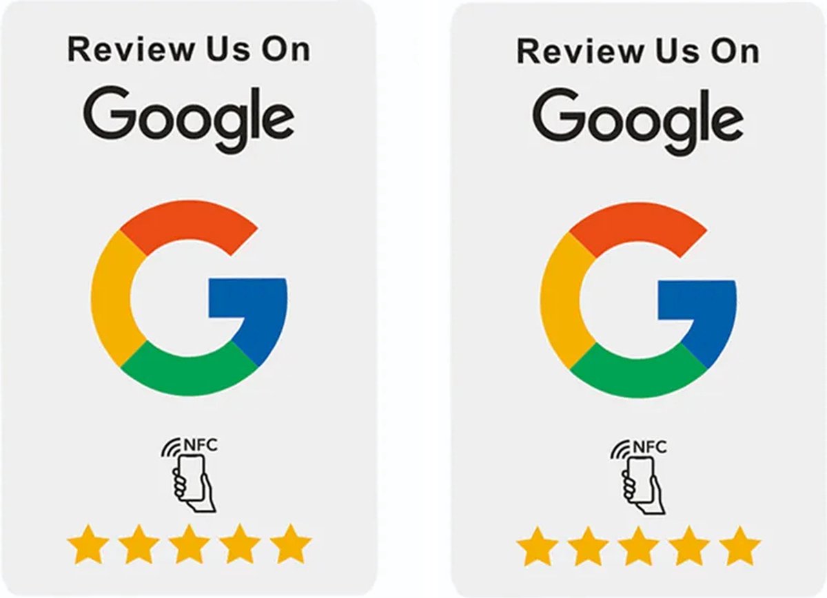Google Review NFC Review Kaart Visitekaart - Tap To Scan - Google Reviews Verzamelen