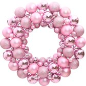 vidaXL - Kerstkrans - 45 - cm - polystyreen - roze