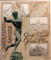 Bpost - 5 timbres tarif 1 - Expédition België - De Grote Markt Anvers