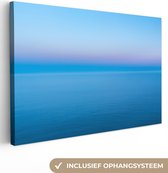 Canvas Schilderij Oostzee - Zonsopkomst - Water - 90x60 cm - Wanddecoratie