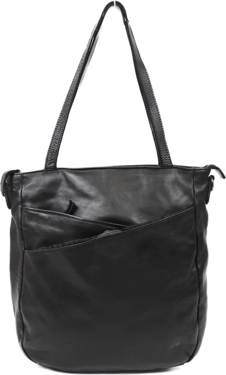 Bear Design Leren Shopper Dames Inge Black