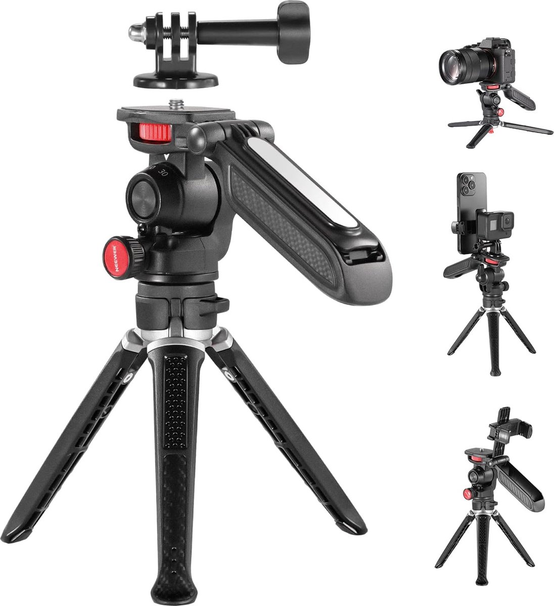 camerastatief - Camera Statief / Aluminium Reisstatief