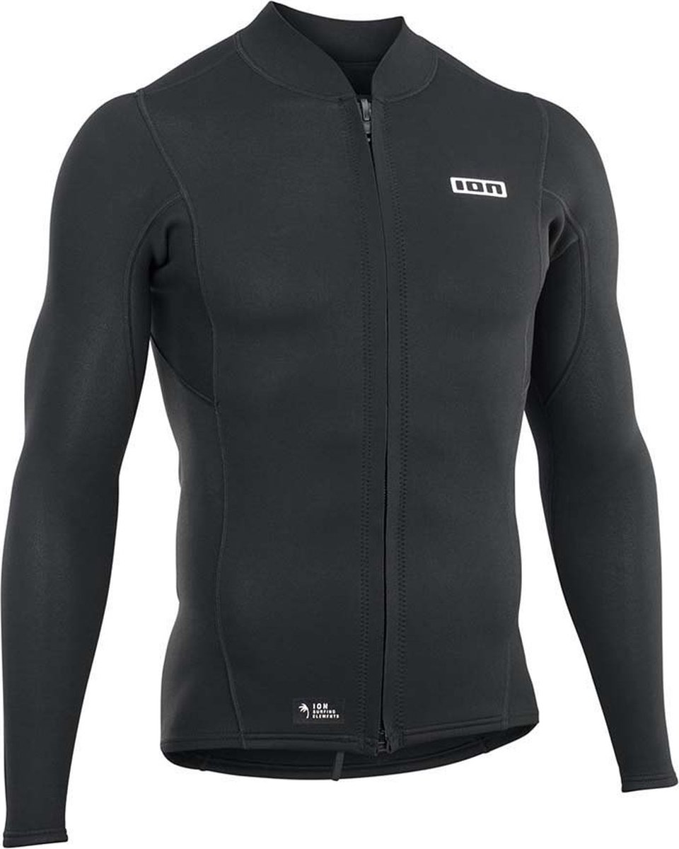 Ion Neo Top Thermisch T-shirt Met Lange Mouwen En Volledige Ritssluiting 2 Mm Zwart L Man