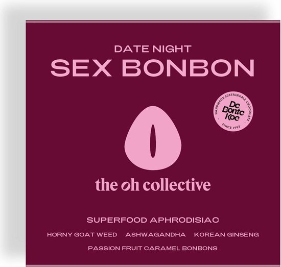 Sex BonBon - The Oh Collective - Libido Chocolade Voor Meer Lust in de Slaapkamer - Gespot in AD en op AD.nl - Een merk door vrouwen, voor iedereen