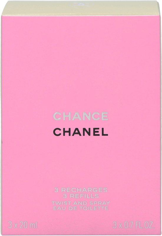 Chanel Chance Twist and Spray Refill - 3 x 20 ml = 60 ml - eau de toilette - navullingen - Chanel