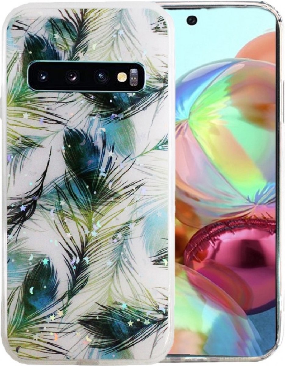 Silicone/TPU back cover print Geschikt voor Samsung Galaxy S10 (3)